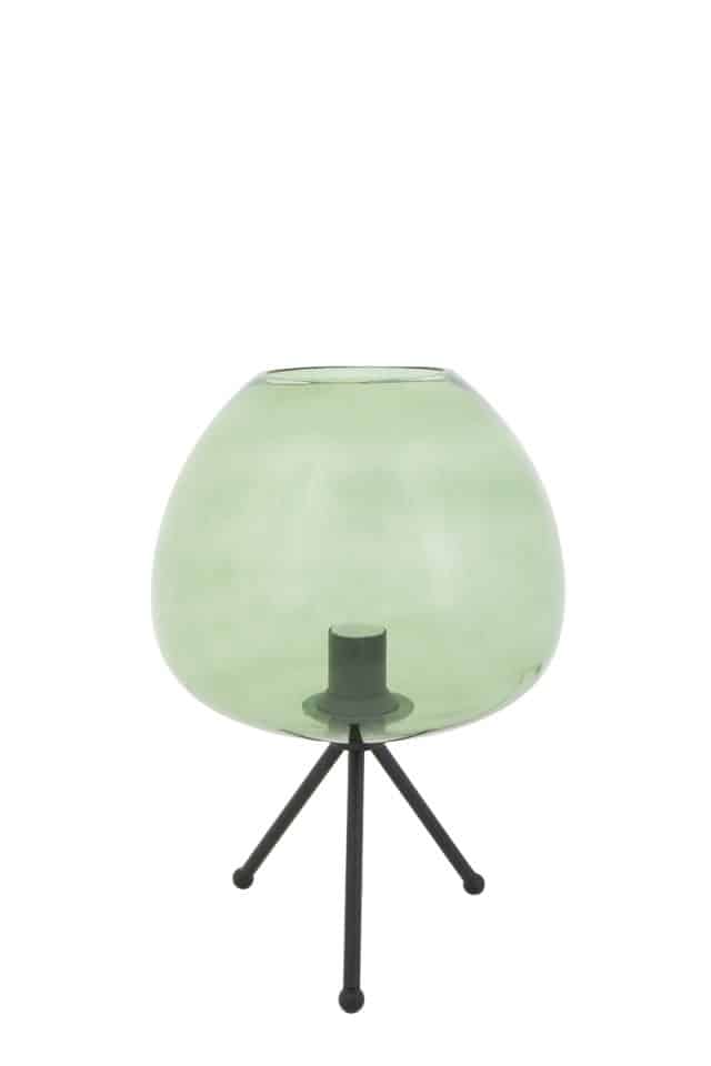 Tischlampe Mayson 8211 30 215 43 Cm 8211 Glas Grün Matt Schwarz 8211 Rhb Home Amp Living