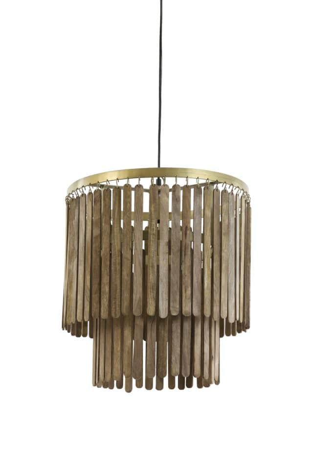 Hängeleuchte Gularo 8211 45 215 43 Cm 8211 Holz 8211 Braun Bronze 8211 Rhb Home Amp Living