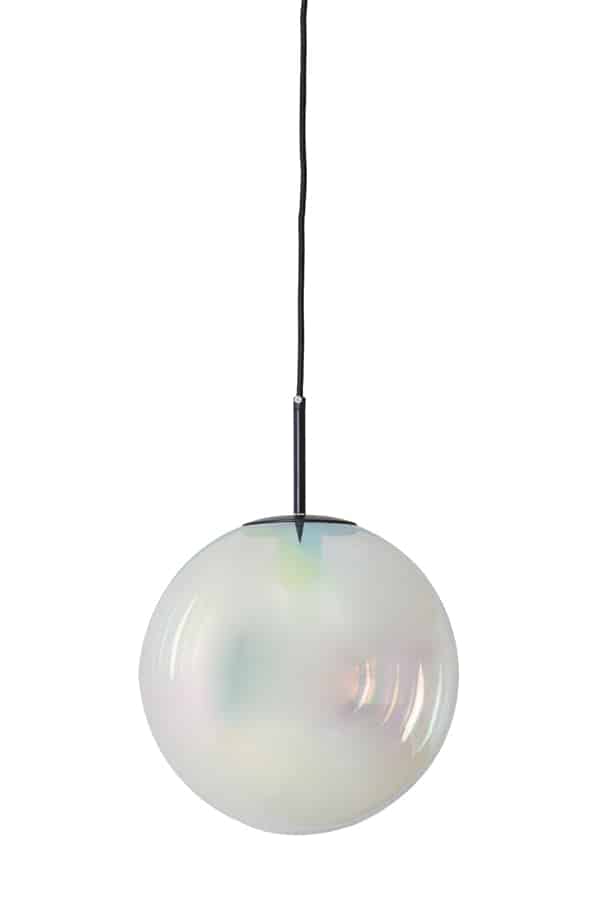 Hängeleuchte Medina 8211 30 Cm 8211 Glas Regenbogen Schwarz 8211 Rhb Home Amp Living