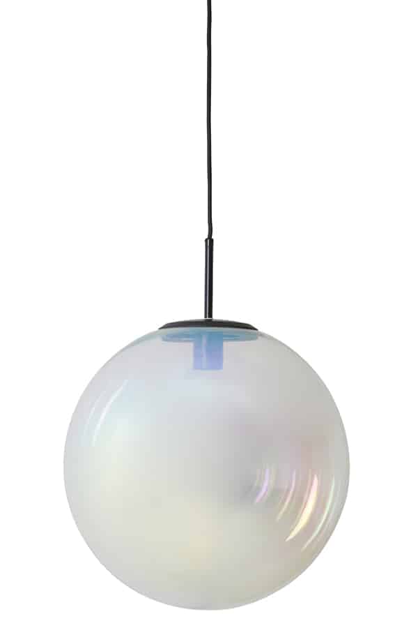 Hängeleuchte Medina 8211 40 Cm 8211 Glas Regenbogen Schwarz 8211 Rhb Home Amp Living