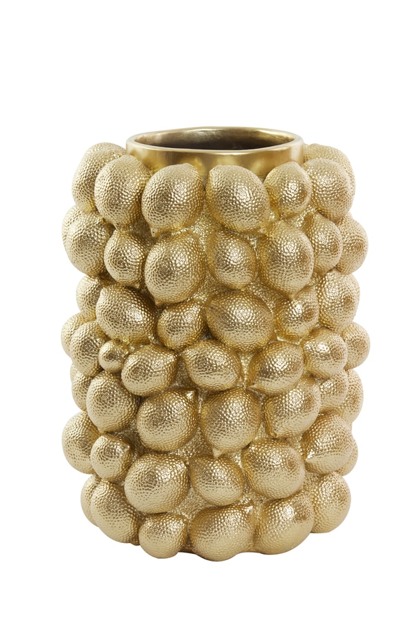 Vase Deco Lemon 8211 31 215 41 Cm 8211 Gold 8211 Rhb Home Amp Living