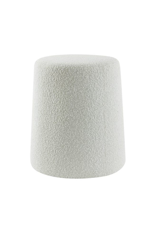 Fußhocker Lauryn 8211 39 215 45 Cm 8211 Boucl 8211 Creme 8211 Rhb Home Amp Living