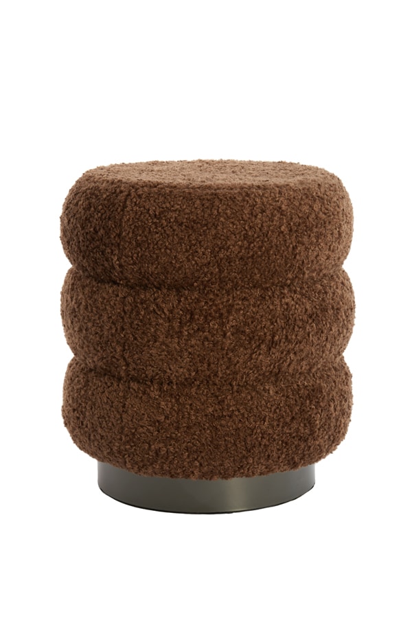 Fußhocker Jobbi 8211 40 215 45 Cm 8211 Braun Matt Schwarz 8211 Rhb Home Amp Living