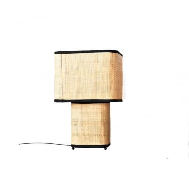 Tischlampe Germaine Raffia 8211 Schwarz 8211 Rhb Home Amp Living