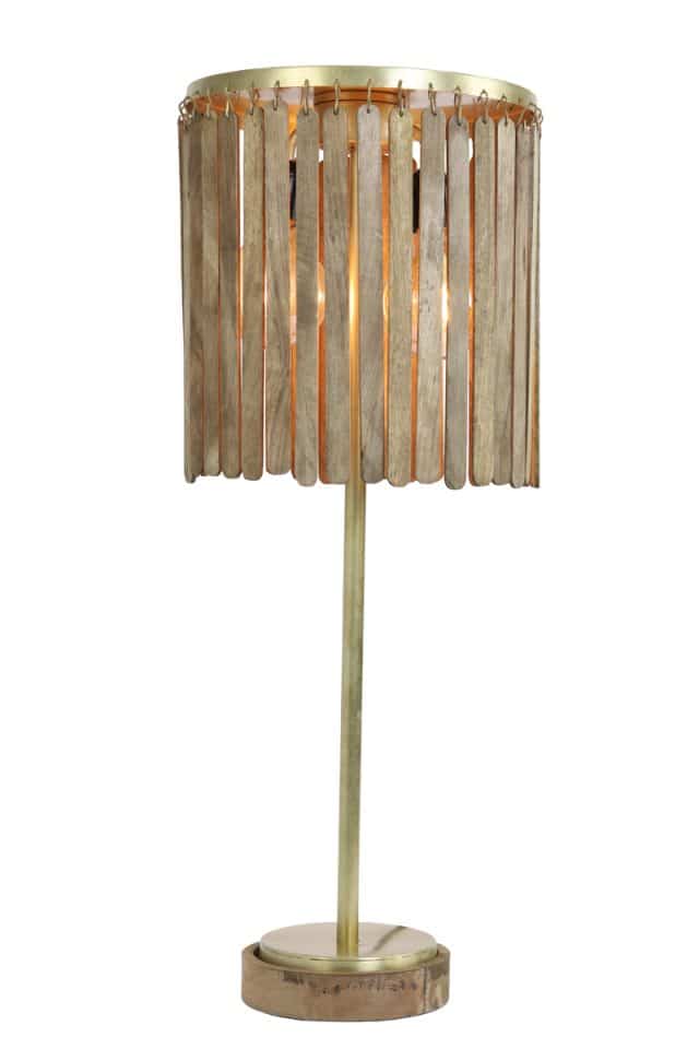 Tischleuchte Gularo 8211 30 215 78 Cm 8211 Holz 8211 Dunkelbraun 8211 Rhb Home Amp Living