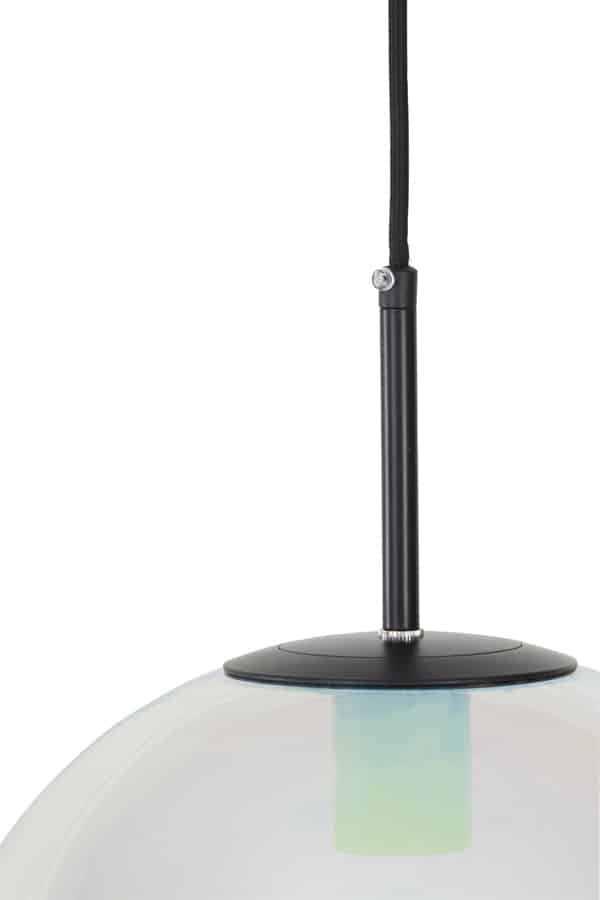 Hängeleuchte Medina 8211 30 Cm 8211 Glas Regenbogen Schwarz 8211 Rhb Home Amp Living