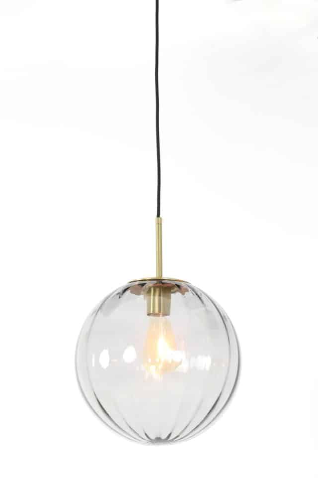 Hängeleuchte Magdala 8211 30 Cm 8211 Glas Licht Grau Gold 8211 Rhb Home Amp Living