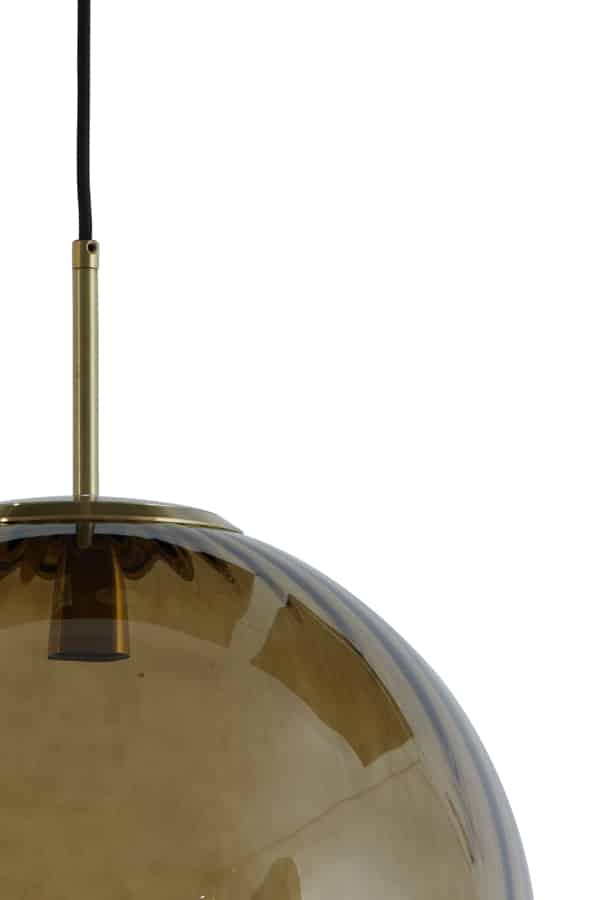 Hängeleuchte Magdala 8211 40 Cm 8211 Glas Braun Gold 8211 Rhb Home Amp Living