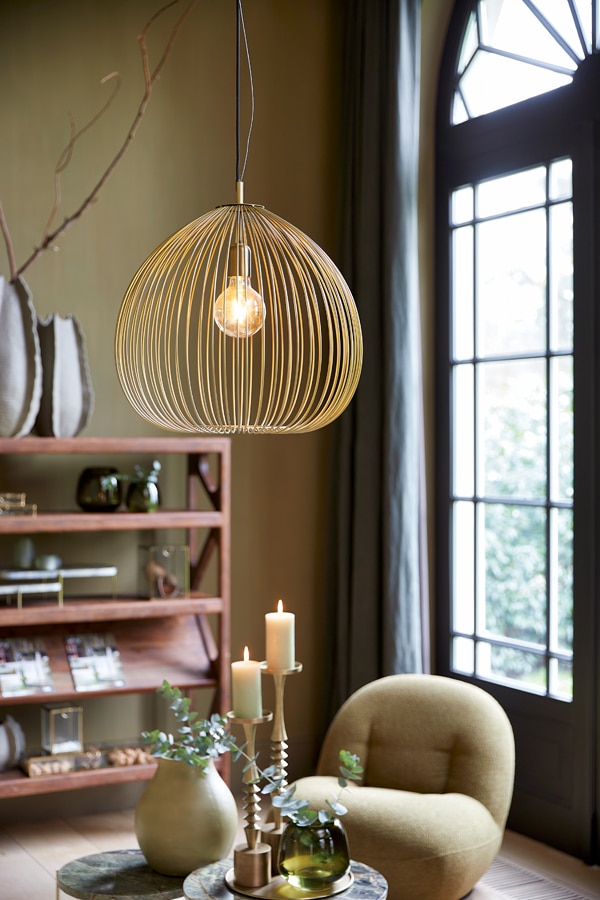 Hängeleuchte Rilana 8211 45 215 45 Cm Light Gold 8211 Rhb Home Amp Living