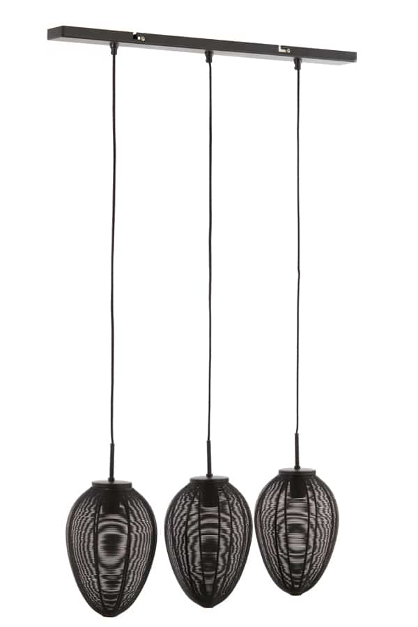 Hängeleuchte Yaelle 8211 80x20x33 Cm 8211 Matt Schwarz 8211 Rhb Home Amp Living