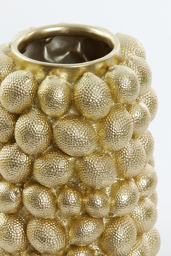 Vase Deco Lemon 8211 31 215 41 Cm 8211 Gold 8211 Rhb Home Amp Living