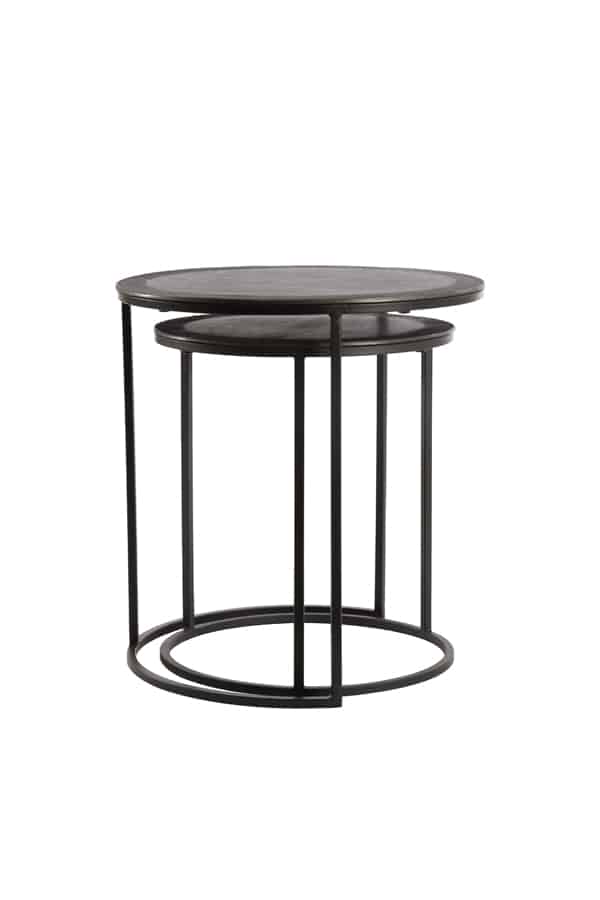 Beistelltisch Talca S 2 8211 40 215 45 49 215 50 5 Cm 8211 Rohes Blei antik 8211 Rhb Home Amp Living