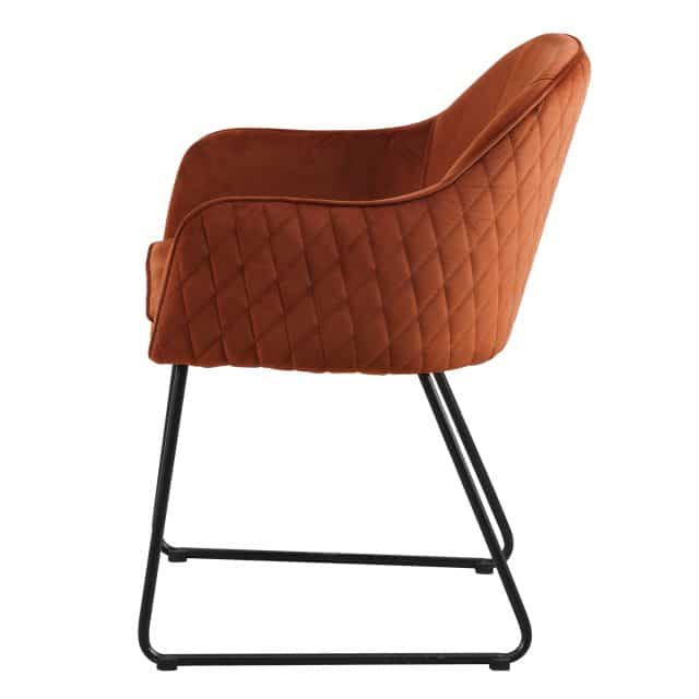 Esszimmerstuhl Benthe 8211 Rust Copper Velvet 8211 Rhb Home Amp Living