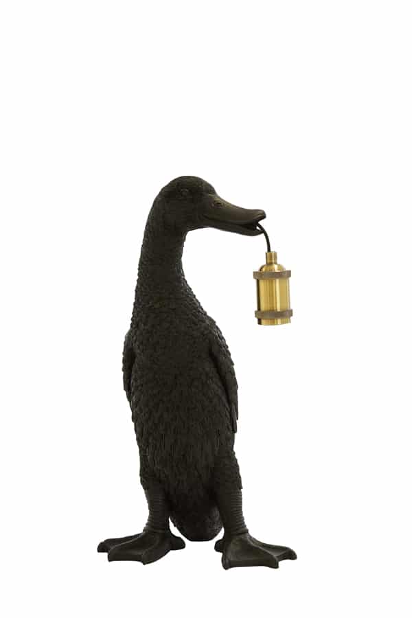 Tischlampe Duck 8211 23 5x23x48 5 Cm 8211 Schwarz 8211 Rhb Home Amp Living