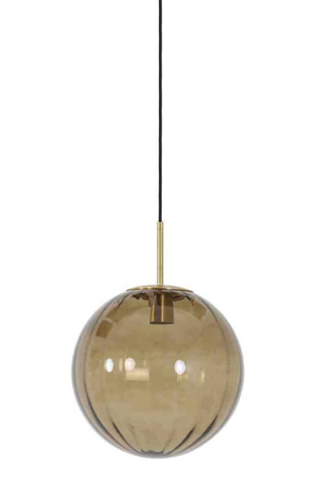 Hängelampe Magdala 8211 30 Cm 8211 Glas Braun Gold 8211 Rhb Home Amp Living