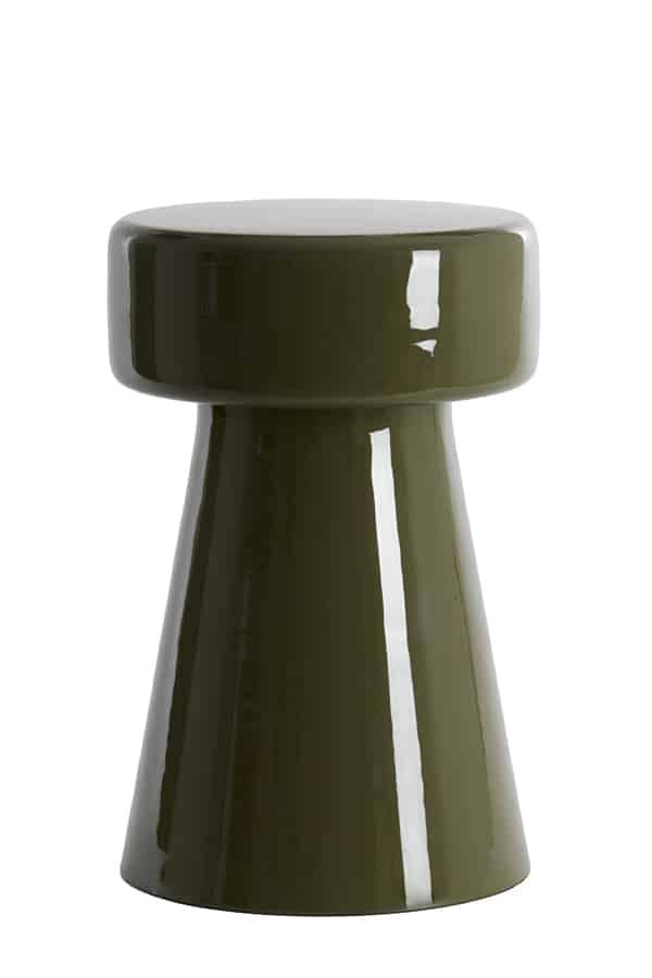 Beistelltisch 8211 29x47cm 8211 Dakwa 8211 Glänzend Dunkel-Olivgrün 8211 Rhb Home Amp Living