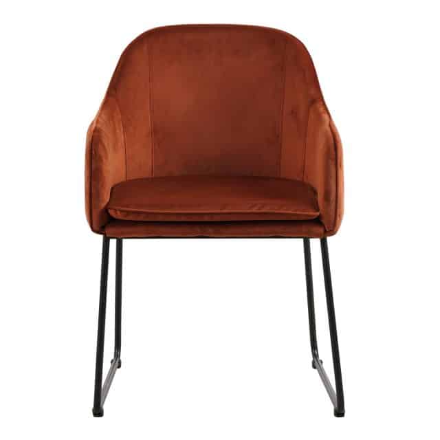 Esszimmerstuhl Benthe 8211 Rust Copper Velvet 8211 Rhb Home Amp Living