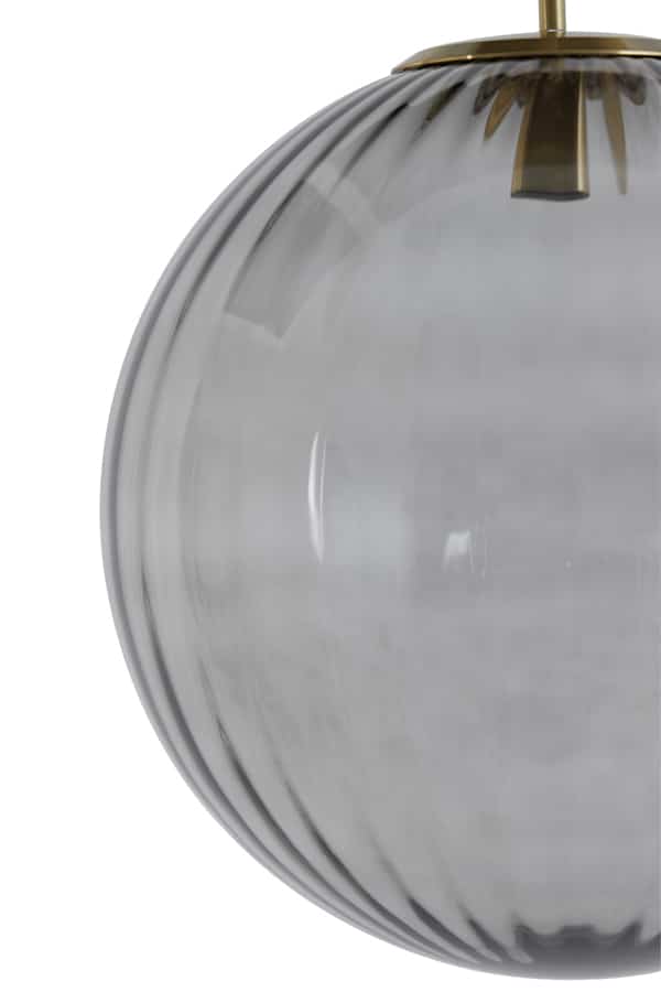 Hängeleuchte Magdala 8211 40 Cm 8211 Glas Licht Grau Gold 8211 Rhb Home Amp Living