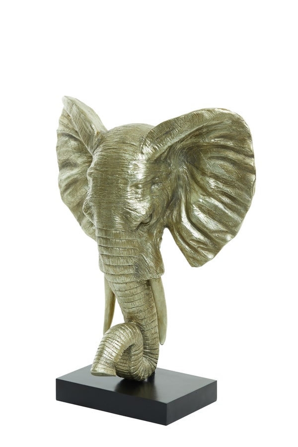 Ornament Elefant 8211 38 5 215 19 5 215 49 Cm 8211 Hellgold 8211 Rhb Home Amp Living