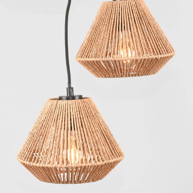 Hängeleuchte Ibiza 8211 Natur 8211 Jute 8211 3 Licht 8211 Rhb Home Amp Living