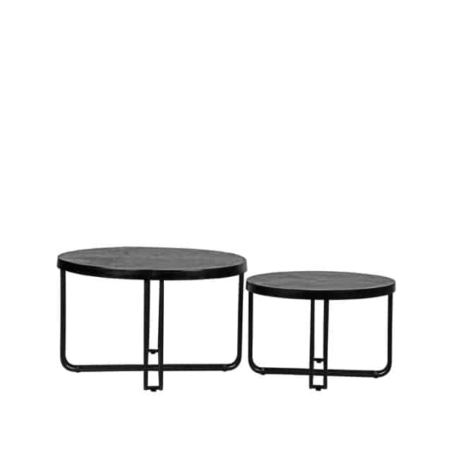 Couchtisch-Set Brute 8211 Schwarz 8211 Metall 8211 Rhb Home Amp Living
