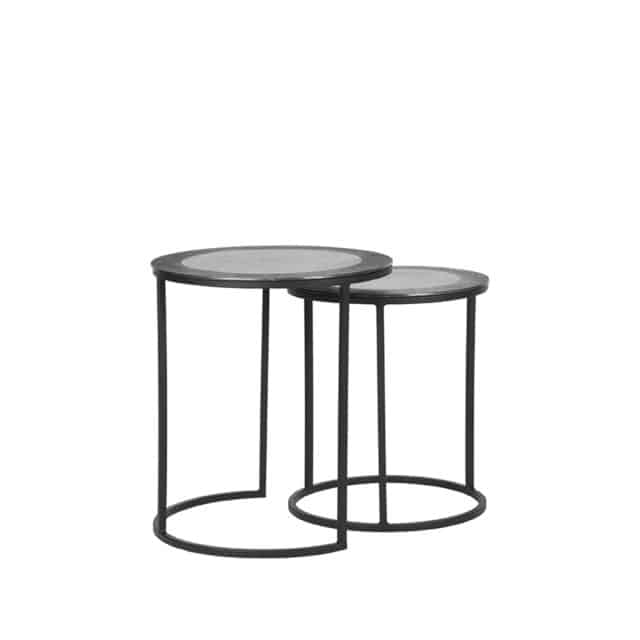 Couchtisch Set Paar 8211 Antike Esche 8211 Metall 8211 40 Cm 8211 Rhb Home Amp Living