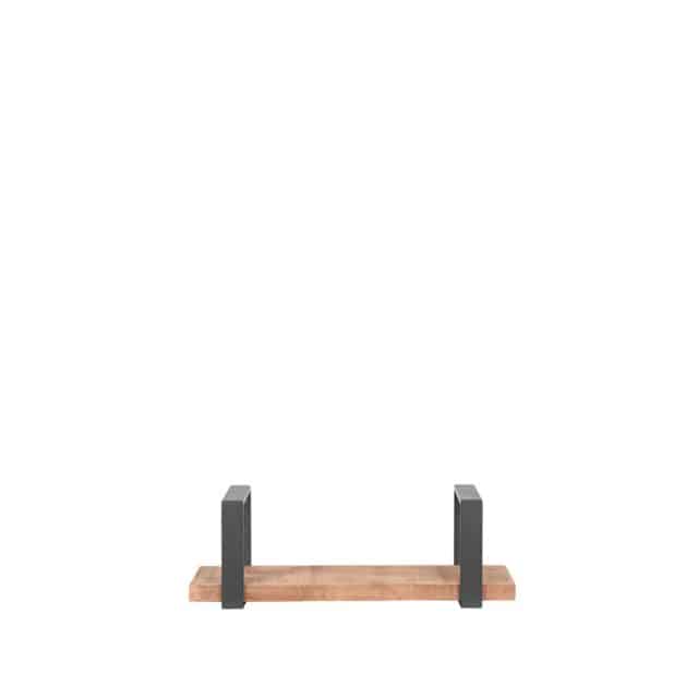 Wanddekoration Slam Wandregal 8211 Gebrannter Stahl 8211 Mango-Holz 8211 M 8211 Rhb Home Amp Living