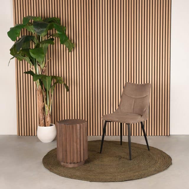 Label51 Beistelltisch Novan 8211 Espresso 8211 Mangoholz