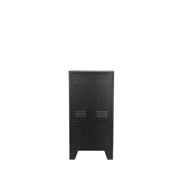 Lagerschrank Fence 8211 Schwarz 8211 Metall 8211 2 Türen 8211 Label51 8211 Rhb Home Amp Living