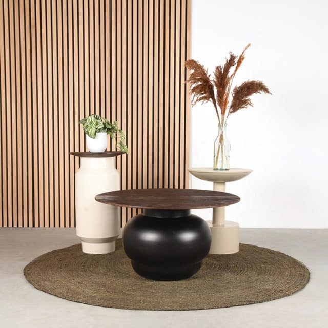 Couchtisch Dim 8211 Schwarz 8211 Mangoholz 8211 Rhb Home Amp Living