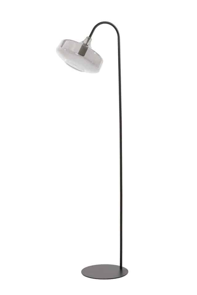 Stehleuchte Solna 8211 45 215 29 5 215 160 Cm 8211 Matt Schwarz Rauchglas 8211 Rhb Home Amp Living