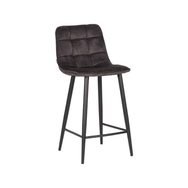 Barhocker Jelt 8211 Anthrazit 8211 Velours 8211 Sitzhöhe 65 8211 Label51 8211 Rhb Home Amp Living