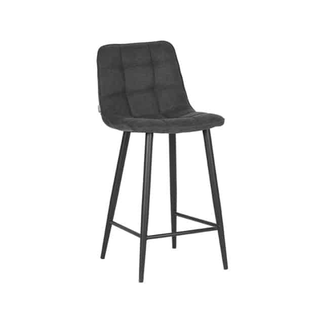 Barhocker Jelt 8211 Anthrazit 8211 Synthetik 8211 Sitzhöhe 65 8211 Label51