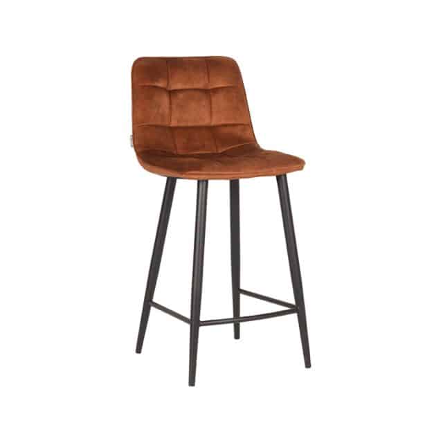 Barhocker Jelt 8211 Ocker 8211 Velours 8211 Sitzhöhe 65 8211 Label51 8211 Rhb Home Amp Living