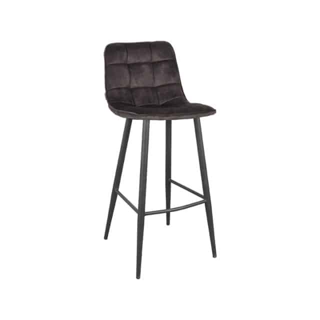 Barhocker Jelt 8211 Anthrazit 8211 Velours 8211 Sitzhöhe 78 8211 Label51 8211 Rhb Home Amp Living