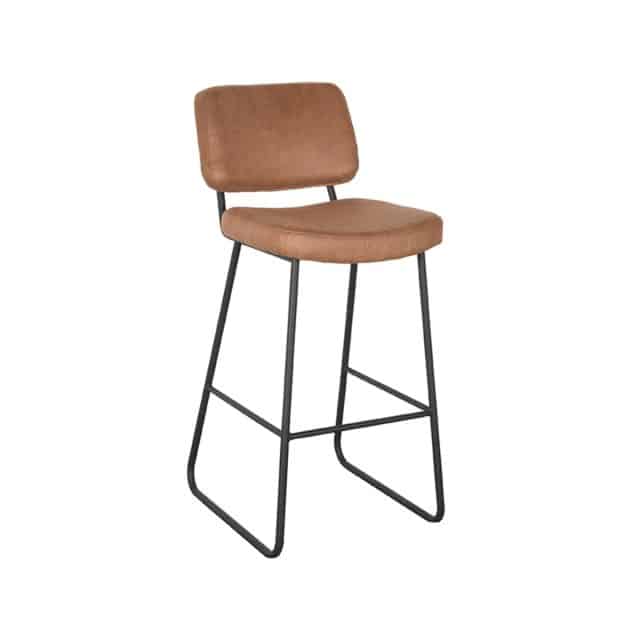 Barhocker Noah 8211 Cognac 8211 Mikrofaser 8211 Sitzhöhe 78 8211 Label51 8211 Rhb Home Amp Living