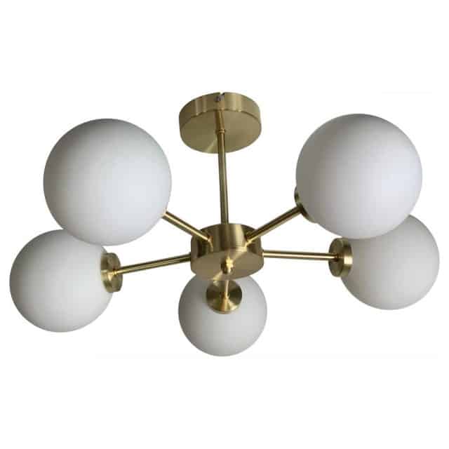 Hängeleuchte Edmond 8211 Satin Gold 8211 Rund 5 Lampen 8211 Opjet 8211 Rhb Home Amp Living