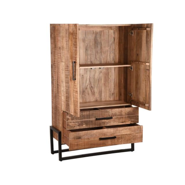 Aufbewahrungsschrank Bolivia 8211 Roh 8211 Mangoholz 8211 2 Türen 8211 Label51 8211 Rhb Home Amp Living