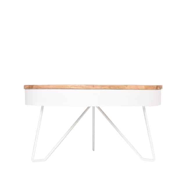 Couchtisch Saran 8211 Weiß 8211 Metall 8211 Rund 8211 80 Cm 8211 Label51 8211 Rhb Home Amp Living
