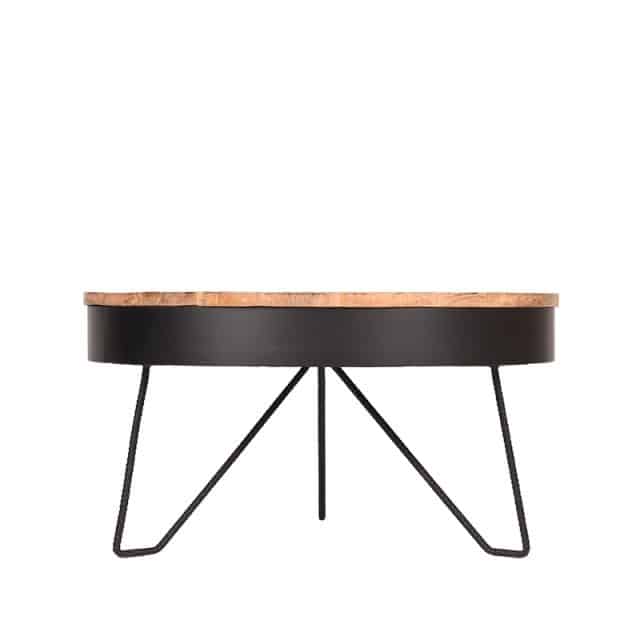 Couchtisch Saran 8211 Schwarz 8211 Metall 8211 Rund 8211 80 Cm 8211 Label51 8211 Rhb Home Amp Living