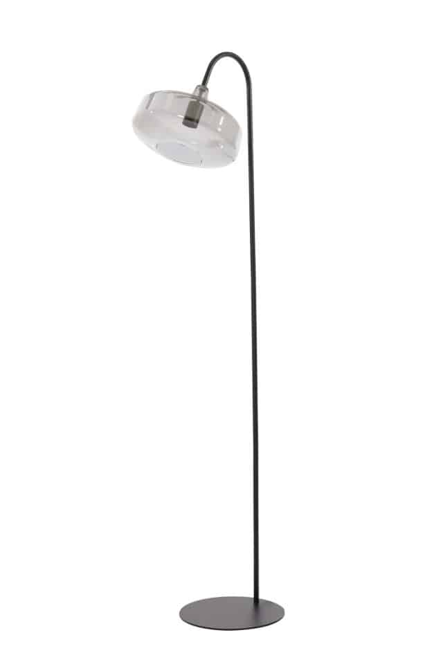 Stehleuchte Solna 8211 45 215 29 5 215 160 Cm 8211 Matt Schwarz Rauchglas 8211 Rhb Home Amp Living