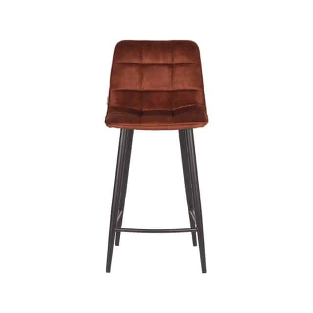 Barhocker Jelt 8211 Rust 8211 Velour 8211 Sitzhöhe 65 8211 Label51 8211 Rhb Home Amp Living