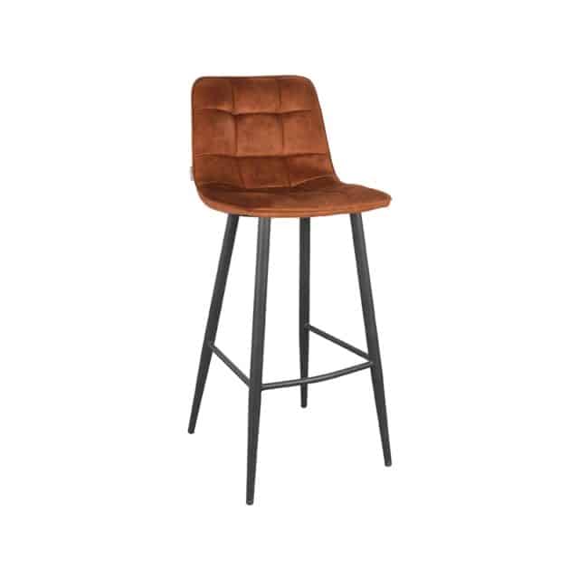 Barhocker Jelt 8211 Ocker 8211 Velours 8211 Sitzhöhe 78 8211 Label51 8211 Rhb Home Amp Living