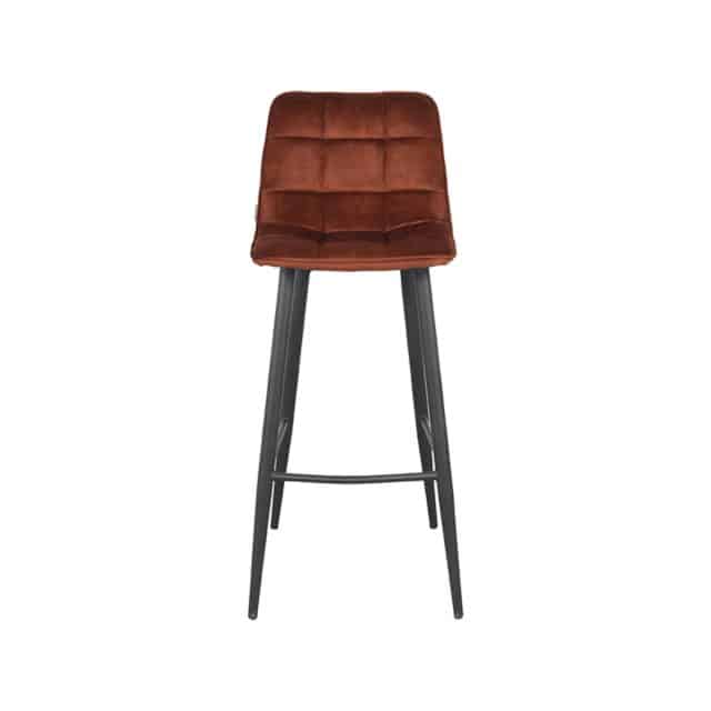 Barhocker Jelt 8211 Rust 8211 Velour 8211 Sitzhöhe 78 8211 Label51 8211 Rhb Home Amp Living
