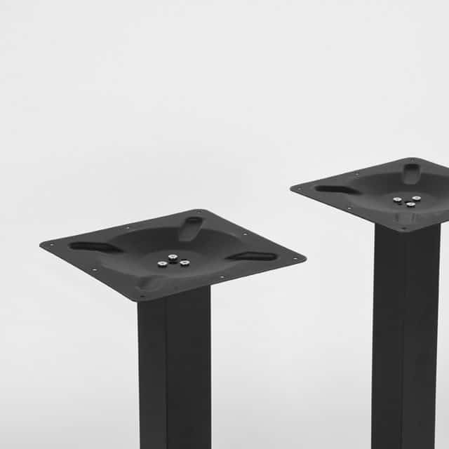 Esstischbein Double 8211 Schwarz 8211 Metall 8211 Double 8211 71 Cm 8211 Label51 8211 Rhb Home Amp Living