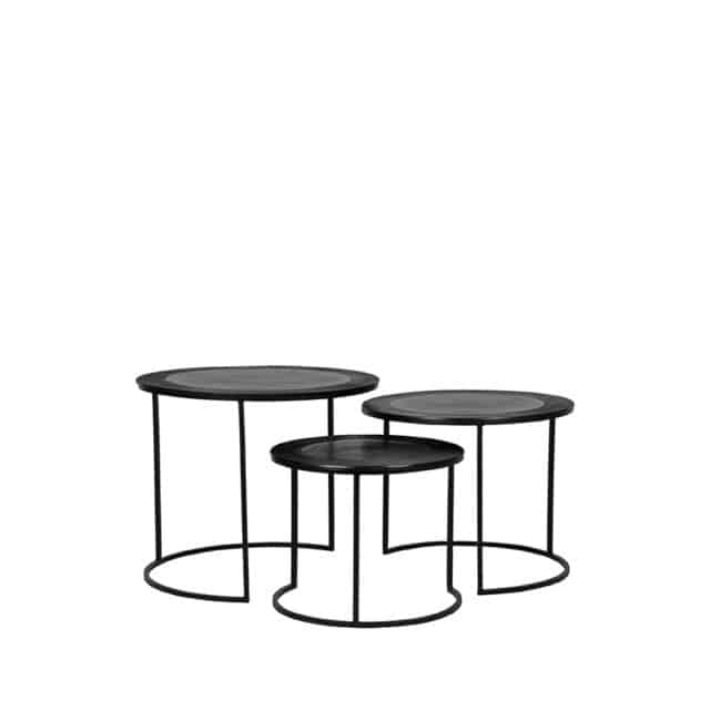 Couchtisch-Set Tres 8211 Schwarz 8211 Metall 8211 Rhb Home Amp Living
