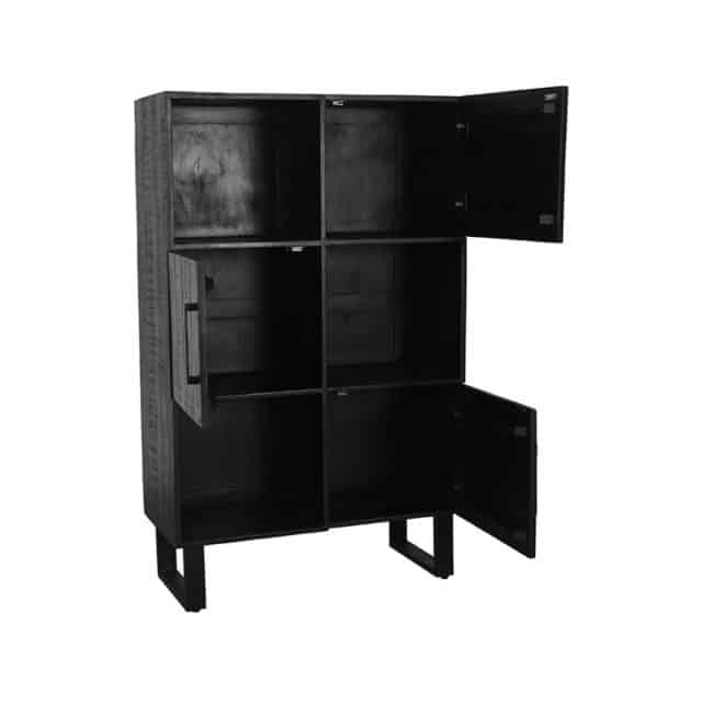 Ablageschrank Santos 8211 Schwarz 8211 Mangoholz 8211 Label51 8211 Rhb Home Amp Living