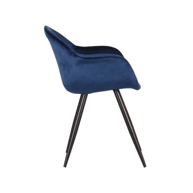 Esszimmerstuhl Forli 8211 Blau 8211 Samt 8211 Label51 8211 Rhb Home Amp Living
