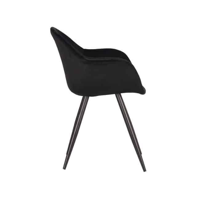 Esszimmerstuhl Forli 8211 Schwarz 8211 Samt 8211 Label51 8211 Rhb Home Amp Living