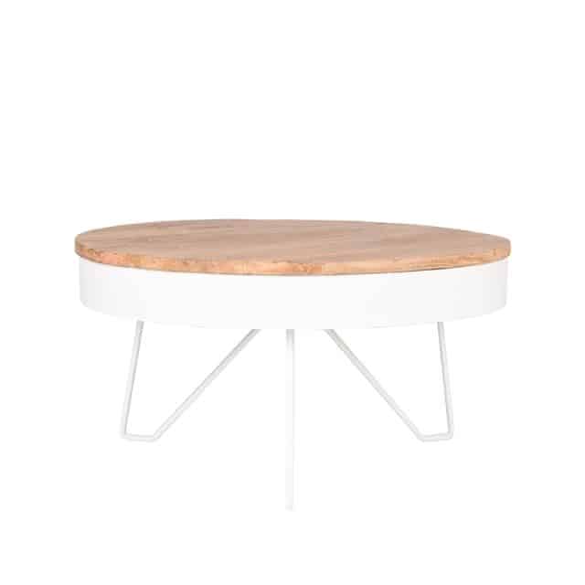 Couchtisch Saran 8211 Weiß 8211 Metall 8211 Rund 8211 80 Cm 8211 Label51 8211 Rhb Home Amp Living